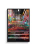 MuchoWow Poster mit Leiste Bunte Treppe