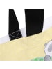 Mr. & Mrs. Panda Shopper Tasche Sommer Wellen Surf mit Spruch in Gelb Pastell