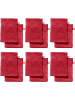 REDBEST Frottier Waschhandschuh 12er-Pack Chicago in rot