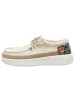 Fusion Sportlicher Schnürschuh in beige