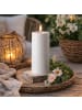 MARELIDA LED Kerze für Innen/Außen Outdoorkerze H: 17,5cm in weiß