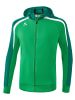 erima Liga 2.0 Trainingsjacke mit Kapuze in smaragd/vergreen/weiss