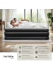 tectake Aufblasbare Matratze AirDreams inkl. manuellem Ventil und Tragebeutel, schwarz/w