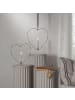 STAR Trading LED-Dekoration ,Flamme Heart' mit Herz-Rahmen, Batterie + Timer, flack