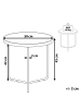 Beliani Couchtisch MELODY in Braun/Schwarz - (W) 50 x (H) 45 x (L) 50 cm