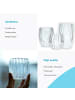Intirilife Doppelwandiges Thermo Glas Mundgeblasen Teeglas Kaffeeglas in Transparent