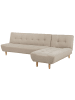 Beliani Modulsofa ALSTEN in Beige/Braun - (W) 257 x (H) 41 x (L) 161 cm