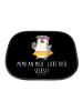 Mr. & Mrs. Panda Sonnenschutznetz Pinguin Kokosnuss mit Spruch in Schwarz