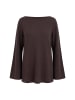 Ulla Popken Langarmshirt in mahagoni