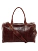 SID & VAIN Leder-Reisetasche Leder Weekender Unisex YALEZIP in braun