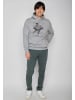 GreenBomb Hoodie Animal Sloth Flying in Heidekraut Grau