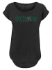 F4NT4STIC Long Cut T-Shirt Harry Potter Slytherin Text in schwarz
