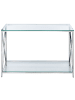 Beliani Konsolentisch AUDET in Silber/Transparent - (W) 120 x (H) 76 x (L) 40 cm