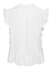 ONLY Top ONLHENNY S/L FRILL BUTTON in Weiß