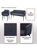MCW Esszimmer-Set L13 2er-Set Stuhl+Sitzbank, Anthrazit
