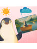 Mr. & Mrs. Panda Badteppich Pinguin Angelboot Design ohne Spruch in Weiß