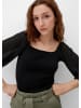 QS T-Shirt in 9999_schwarz