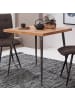 KADIMA DESIGN Esszimmertisch 80x76x80 cm Massivholz / Metall Industrial,