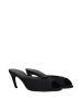 The Attico Schwarz Stoff Flach Sandalen