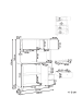 Beliani Vitrine CAMPBELLTON in Braun - (W) 120 x (H) 173 x (L) 40 cm