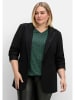 sheego Blazer in schwarz