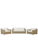 Beliani 3-tlg Lounge Set ARDEA in /Weiß