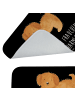 Mr. & Mrs. Panda Badematte Hund Flauschig mit Spruch in Schwarz