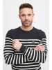 FQ1924 Strickpullover FQKyle stripe crew neck knit in Dunkelblau