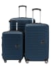 Hauptstadtkoffer Mitte - Kofferset 3 Trolleys Erweiterung Hartschale Gepäck-Set in Dunkelblau