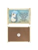Mr. & Mrs. Panda Holz Tablett Pinguin Duschen Design mit Spruch in Weiß