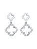 Elli Ohrringe 925 Sterling Silber Kleeblatt in Silber