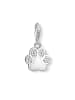 Thomas Sabo Charm-Anhänger Tatze / Pfote  in silber, weiß