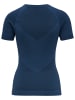 Hummel Hummel T-Shirt Hummel First Multisport Damen Atmungsaktiv Leichte Design Feuchtigkeitsabsorbierenden Nahtlosen in DARK DENIM