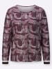 creation L Shirt in burgund-ecru-gemustert