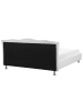Beliani Doppelbett METZ in Weiß/Silber - (W) 185 x (H) 92 x (L) 214 cm