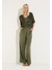 More & More fließende, weite Hose in jungle green