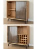 Feldmann-Wohnen Weinregal Modern Loft Eiche Tabak 101 / 45 / 101cm