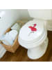 Mr. & Mrs. Panda Motiv WC Sitz Flamingo Yoga ohne Spruch in Weiß