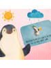 Mr. & Mrs. Panda Duschvorleger Pinguin Bier mit Spruch in Eisblau