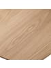 home24 home24 Bistrotisch (1er Set) - Eiche / Weiß - MDF furniert & Eisen - 60.0 x 74.0 x 60.0 cm in Eiche / Weiß