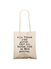 Mr. & Mrs. Panda Tasche Alle Frauen sind gleich,... mit Spruch in Creme