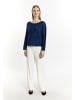 DreiMaster Klassik Damen Pullover in Blau Grau