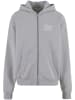 Mister Tee Mister Tee Dangerous Grounds Oversize Zip Hoody in heather grey