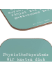Mr. & Mrs. Panda Coaster Spruch Physiotherapeut Kneten mit Spruch in Meeresbrise