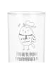 Mr. & Mrs. Panda Wasserglas Eule Matrose mit Spruch in Transparent