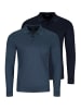 Ragman Poloshirt Basic in Blau / dunkelblau