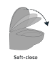 RIDDER WC-Sitz Shell mit Soft-Close weiß