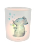 Mr. & Mrs. Panda Windlicht Glas Elefant Seifenblasen ohne Spruch in Transparent