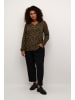KAFFE curve Langarm-Bluse KCami in Green Multi Col. Flower Print