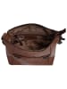 SPIKES & SPARROW Umhängetasche echt Leder in cognac
